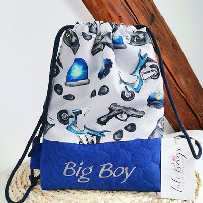 Workoplecak mini z haftem Big Boy